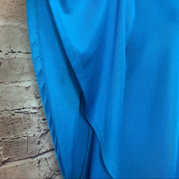 Zara Trafaluc Aqua Flutter Slit Long Sleeve Dress - Picture 4 of 10